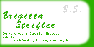 brigitta strifler business card